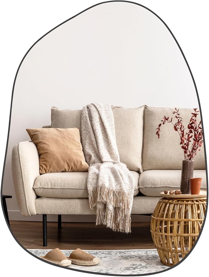 PERFNIQUE Irregular Wall Mirror Asymmetrical Mirror, Decorative Modern Wall - Image 8