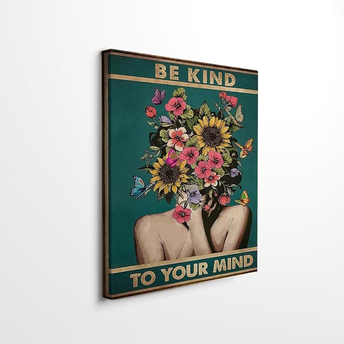DIHSIEG Inspirational Canvas Wall Art funny bathroom wall art Print Poster by DIHSIEG