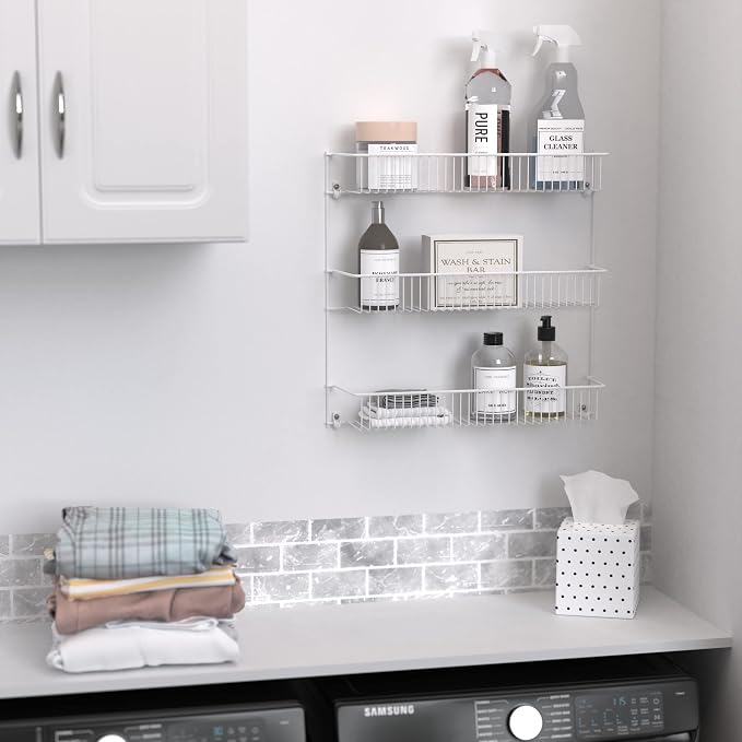 ClosetMaid 3-Tier Hanging Wall Mounted Metal Rack - Image 9
