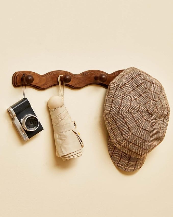 Wood Coat Rack Wall Mount - Image 6