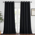 NICETOWN Black Blackout Curtain 108 inches Long by NICETOWN