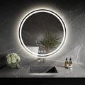 LED Bathroom Mirror 24 Inch Round Bathroom Mirror by WISSMILESHOME
