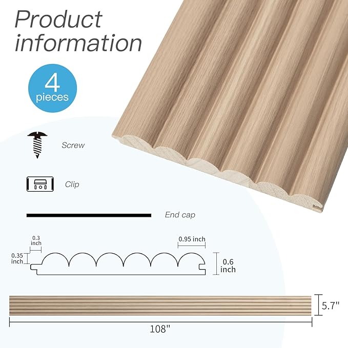 Art3d Fluted Wood Panel - Image 7