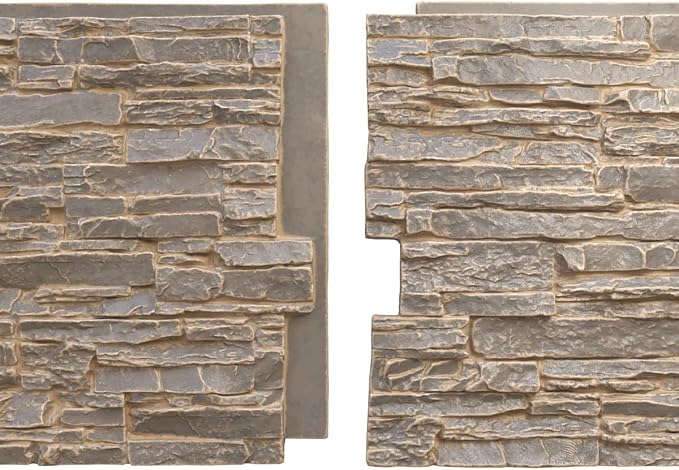 EverStone Canyon Ridge Faux Stone Panel, 45 3/4"W x 24 1/2"H x 1 1/4"D - Image 8