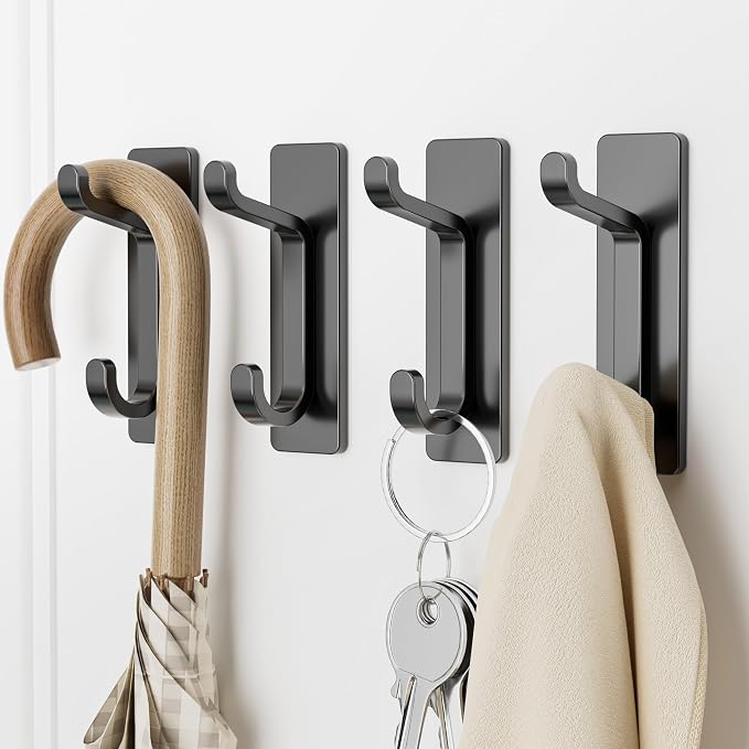 Self Adhesive Wall Hooks for Hanging: Extra Strong 13 LB, Hook for Coat - Image 5