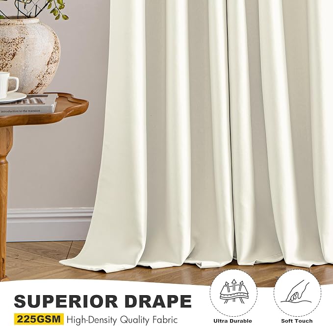 MIULEE Blackout Curtains for Bedroom Living Room 2 Panels, Thermal Insulated - Image 5