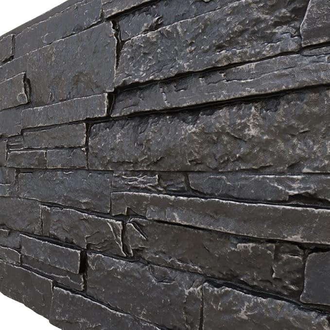 EverStone Acadia Ledge Faux Stone Panel, Dark River Color - Image 7