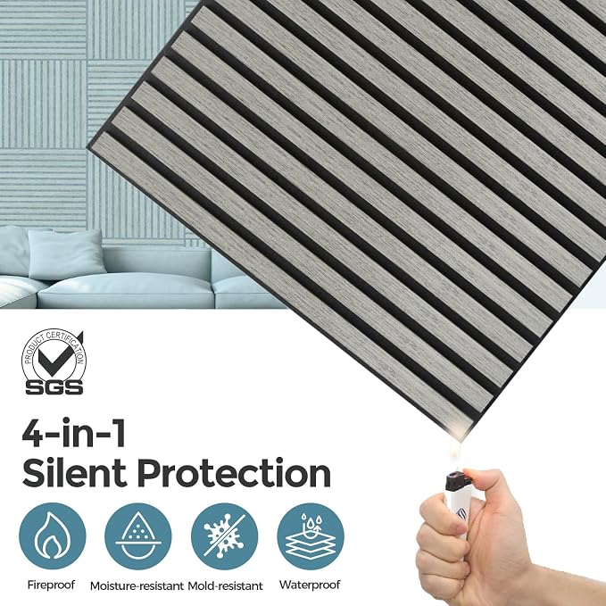 AKUMAX Acoustic Wood Slat Wall Panels-3D Slat Wall Panelling - Image 5