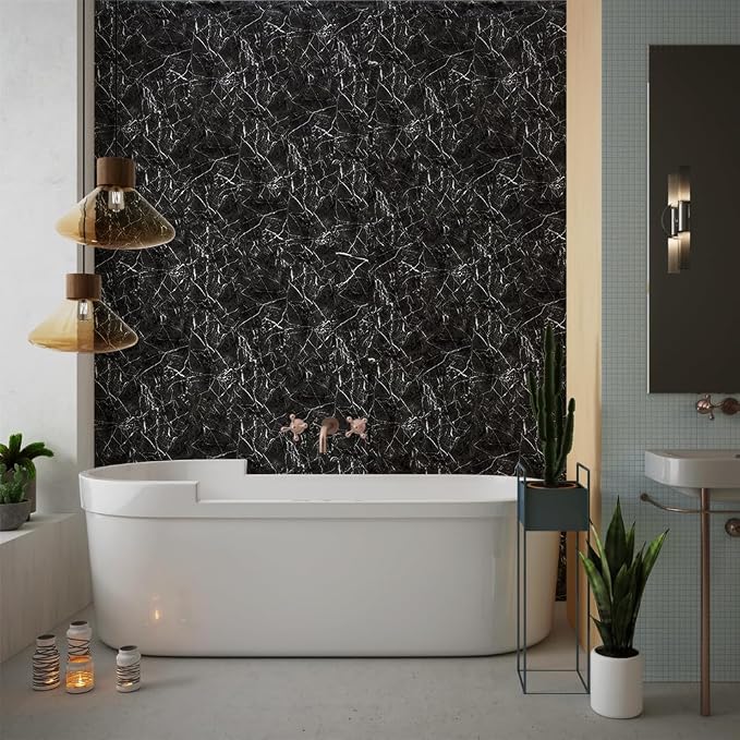 IZODEKOR 4 Pcs 24"x48" PVC Marble Wall Panels - Image 4
