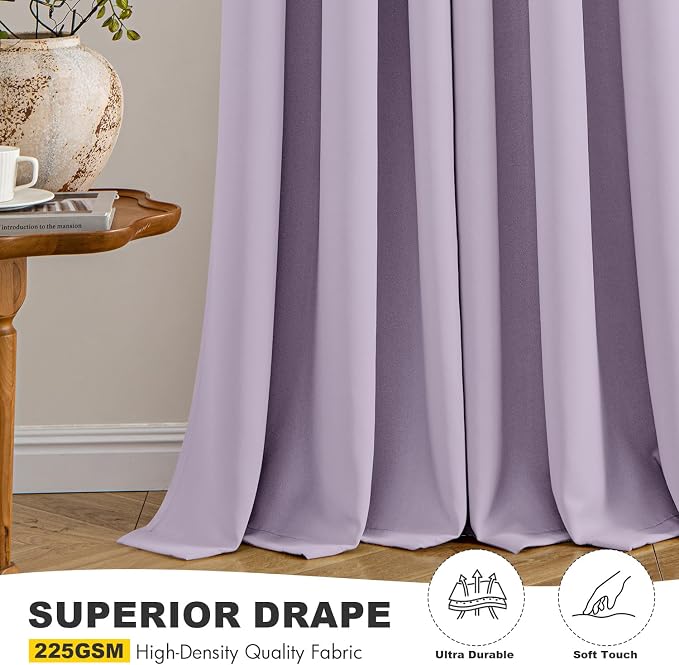 MIULEE Blackout Curtains for Bedroom Living Room 2 Panels, Thermal Insulated - Image 5