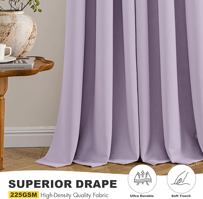 MIULEE Blackout Curtains for Bedroom Living Room 2 Panels, Thermal Insulated - Image 5