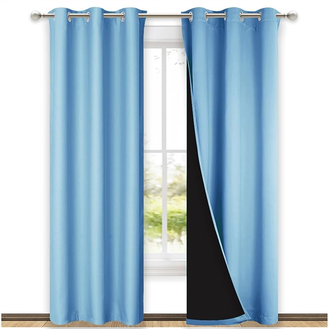 NICETOWN Full Shade Curtain Panels, Pair of Thermal Insulated & Energy by NICETOWN
