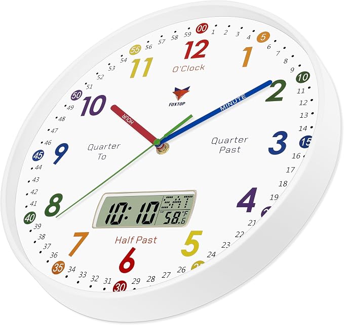 Foxtop Digital and Analog Learning Clock - Image 5