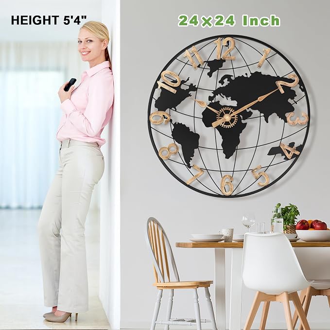 Pytha Sight 24 Inch Large Wall Clock - Image 3