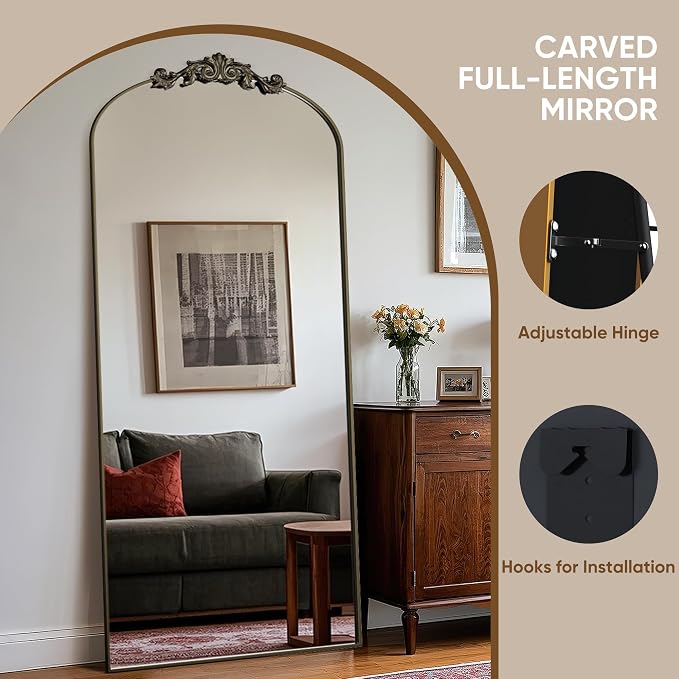 Antok Arched Full Length Mirror, Full Body Mirrors - Image 6