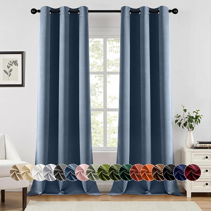 MIULEE Blackout Curtains for Bedroom Living Room 2 Panels, Thermal Insulated by MIULEE