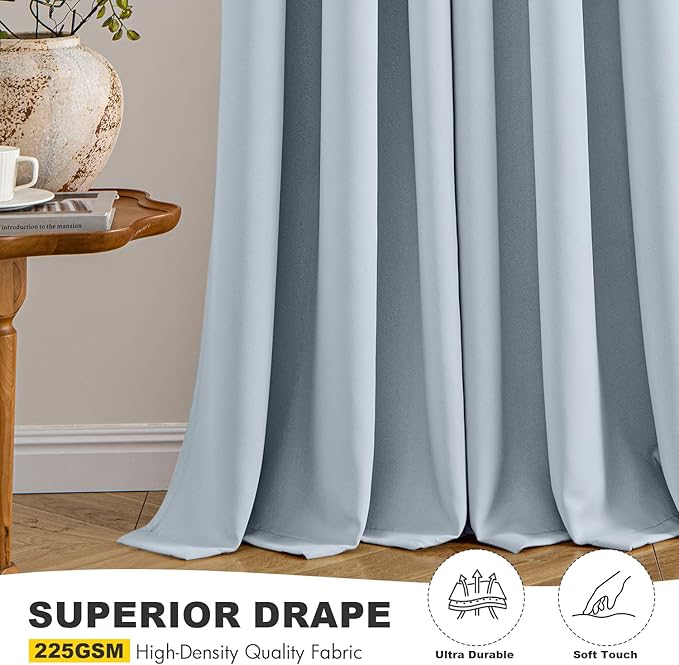 MIULEE Blackout Curtains for Bedroom Living Room 2 Panels, Thermal Insulated - Image 5