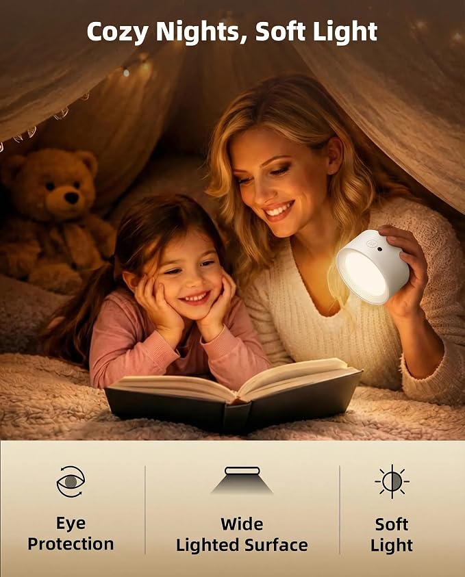 LED Wall Mounted Lights, Rechargeable Wall Sconces Lamp, 3 Color Temps & Remote - Image 3