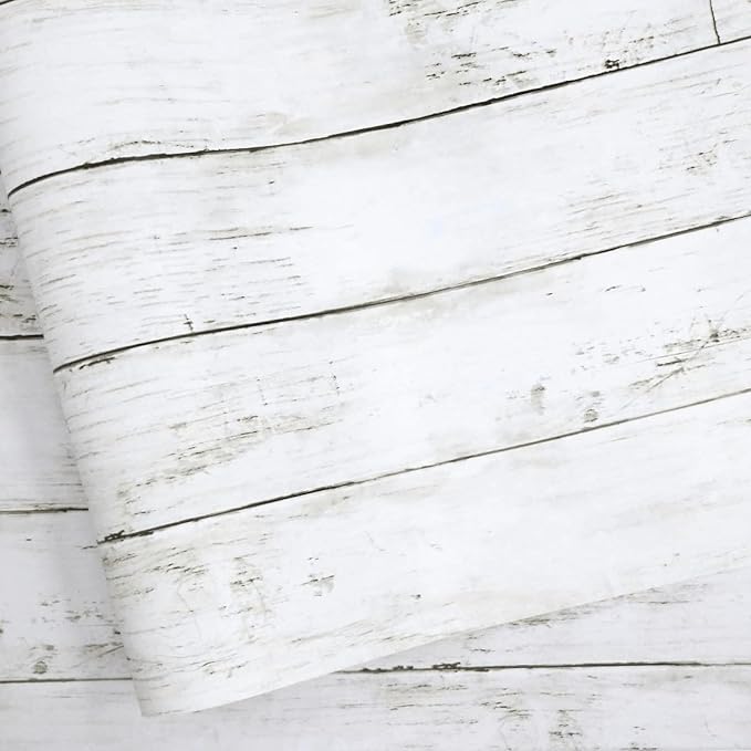 Abyssaly Shiplap Peel and Stick Wallpaper 394" X 11.8" Self-Adhesive Removable by Abyssaly