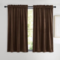 NICETOWN Brown Velvet Curtains, Thermal Insulated Sound Reducing Heavy Matt by NICETOWN