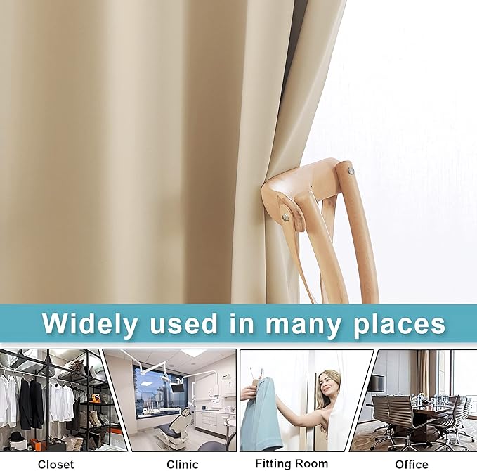 RYB HOME Extra Long Curtains Light Block Soundproof Privacy Blinds - Image 5