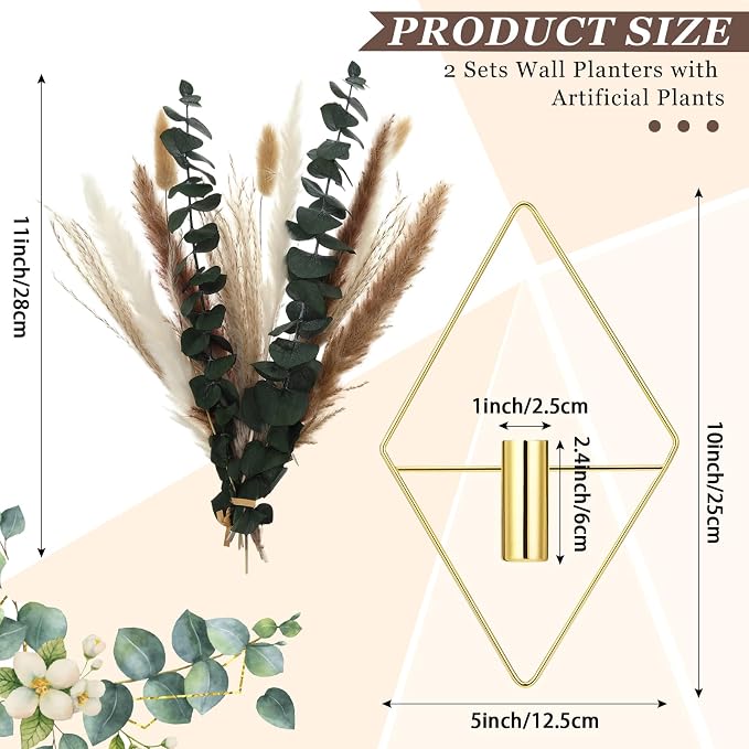 Jexine 4 Pcs Hanging Planters - Image 2