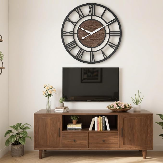 24 Inch Modern Decorative Metal Wall Clock - Image 7