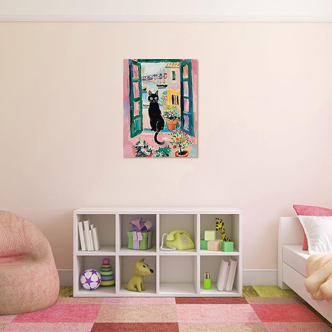 ALMLZL Henri Matisse Prints Open Window Black Cat Wall Art Modern Artwork Still - Image 4