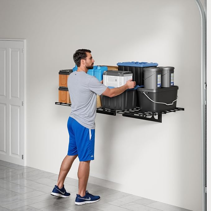 FLEXIMOUNTS 2x3ft Garage Shelving Wall-Mounted, Holds Up to 200 lbs, Garage - Image 2