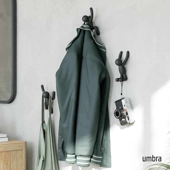 Umbra Buddy Wall Hooks – Decorative Wall Mounted Coat Hooks - Image 2