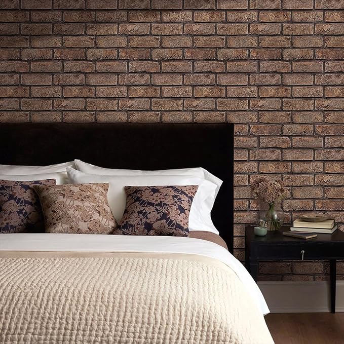 3D Faux Brick Wall Panels Peel and Stick, Small Brick-Look Textured Wall Sticker - Image 11