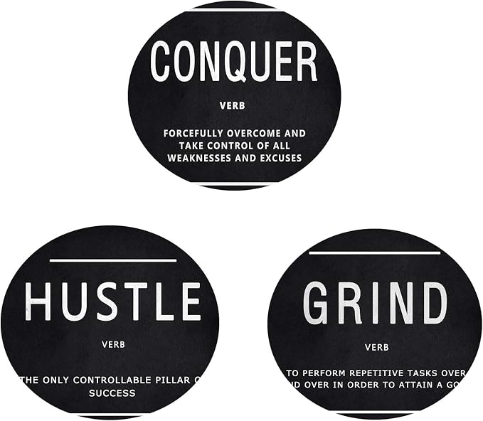 KAWAHONE Grind Hustle Conquer Wall Art, Success Canvas Painting Wall Decor - Image 9