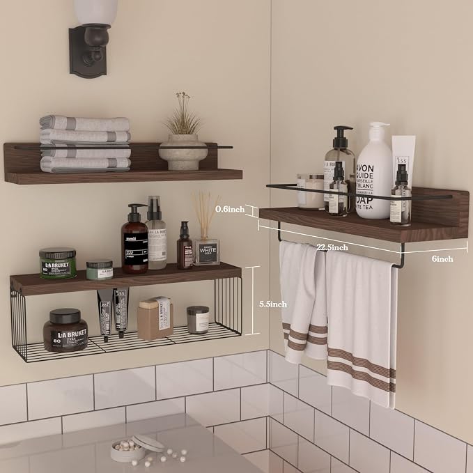 PopiShelves 22.5 inches Bathroom Shelves Over Toilet - Image 2