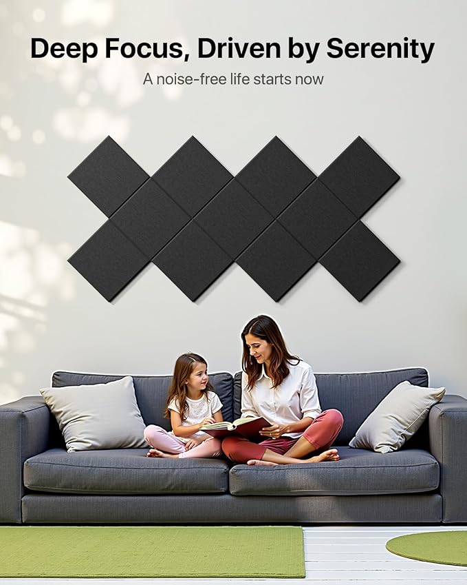 Soundsbay Mass Loaded Vinyl, Soundproof Wall Panels Self-Adhesive, 12 Pack - Image 5