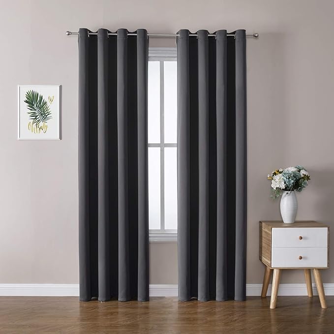 ChrisDowa Blackout Curtains 108 Inches Long 2 Panels Set by ChrisDowa