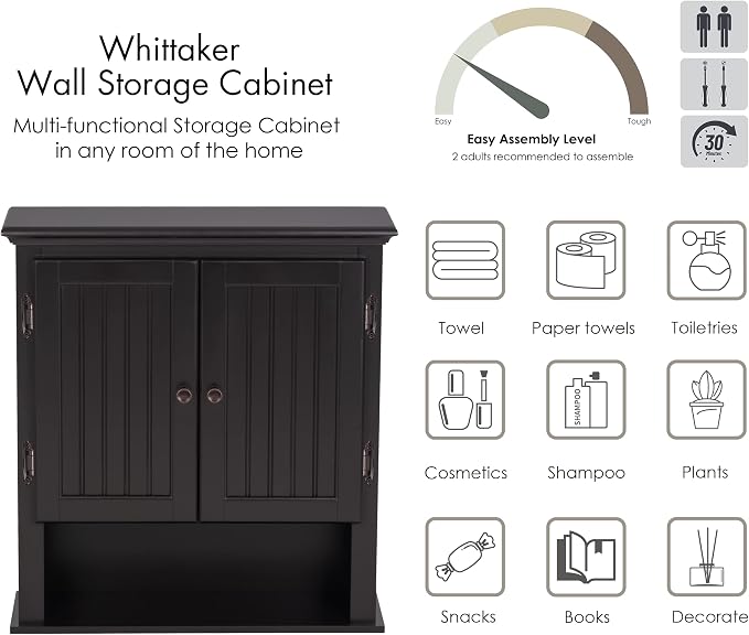 UTEX Bathroom Wall Cabinet, Bathroom Medicine Cabinet - Image 6
