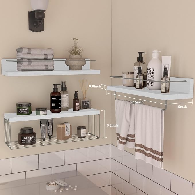 PopiShelves 22.5 inches Bathroom Shelves Over Toilet - Image 3