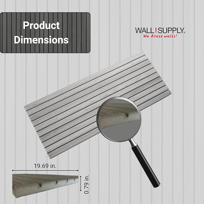 Wall!Supply Ultralight Linari Modern Grey EPS Foam Faux Wood 3D Wall Panels - Image 6
