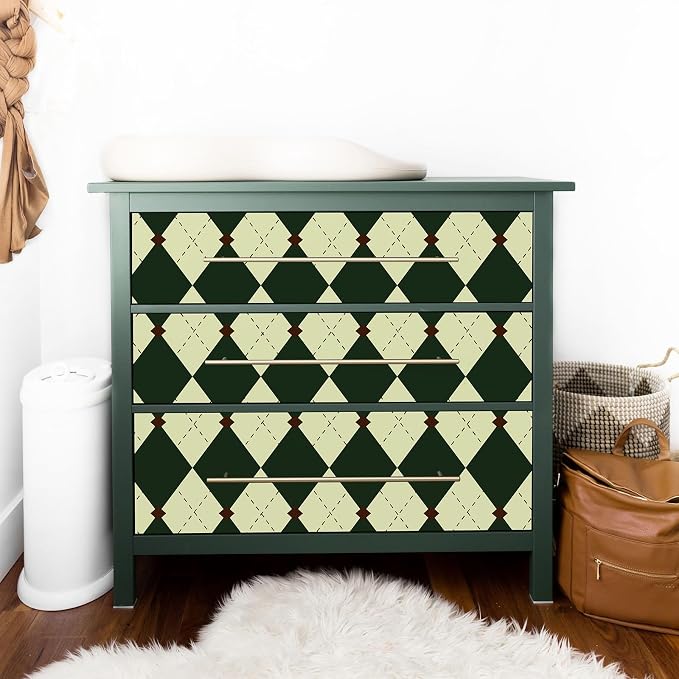 Simon&Siff Retro Peel and Stick Wallpaper Black and Green Wallpaper Vintage - Image 7