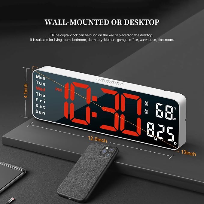 Digital Clock, Digital Wall Clock - Image 3