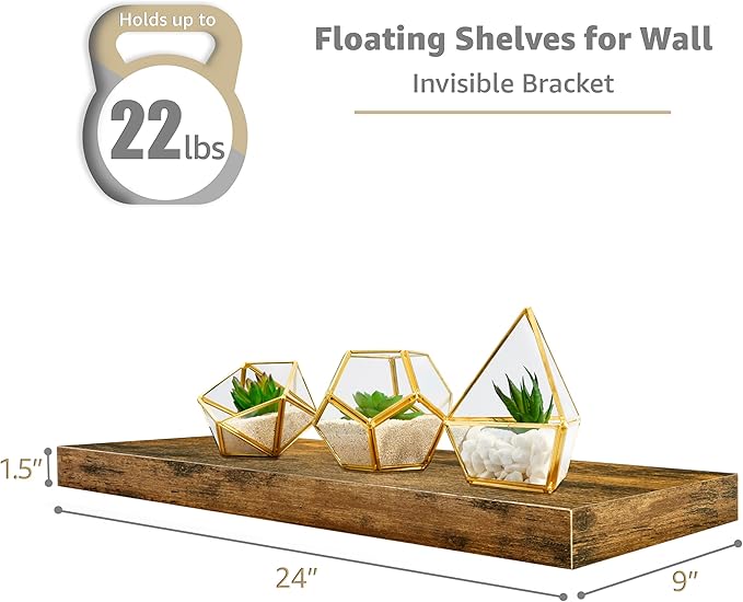 Sorbus Floating Shelves for Wall - Image 3