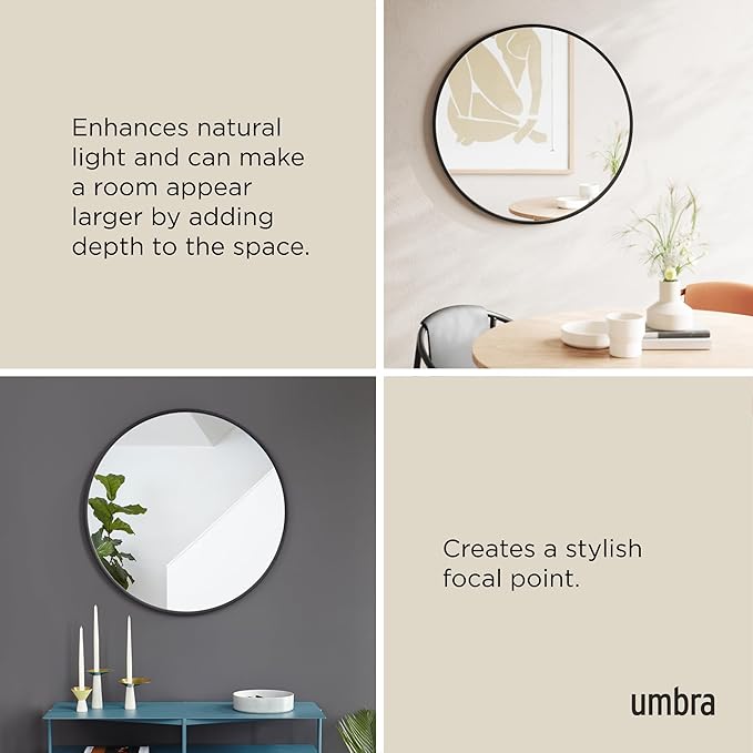 Umbra Hub Round Wall Mirror - Image 6
