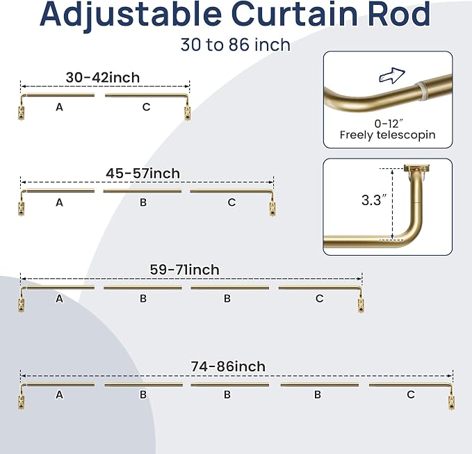 ENJOYBASICS Blackout Curtain rod - Image 5