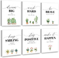 Coume 6 Pack Art Acoustic Panels 12" x 16" Inspirational Self Adhesive by Surlontye