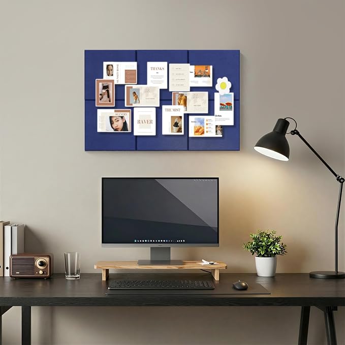 Large Cork Boards for Walls – 36" x 24" Self Adhesive Felt Wall Tiles - Image 8
