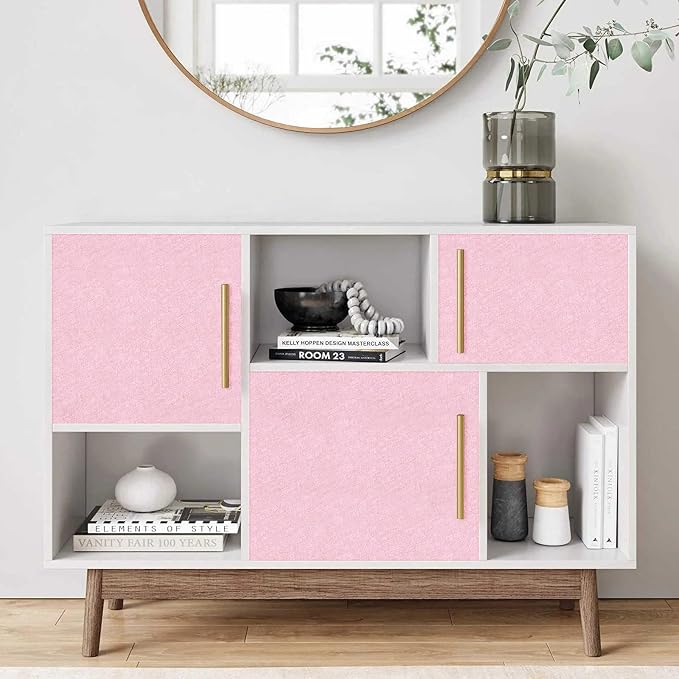 Abyssaly 15.7 inch X 118 inch Pink Wallpaper Embossed Self Adhesive Peel and - Image 7