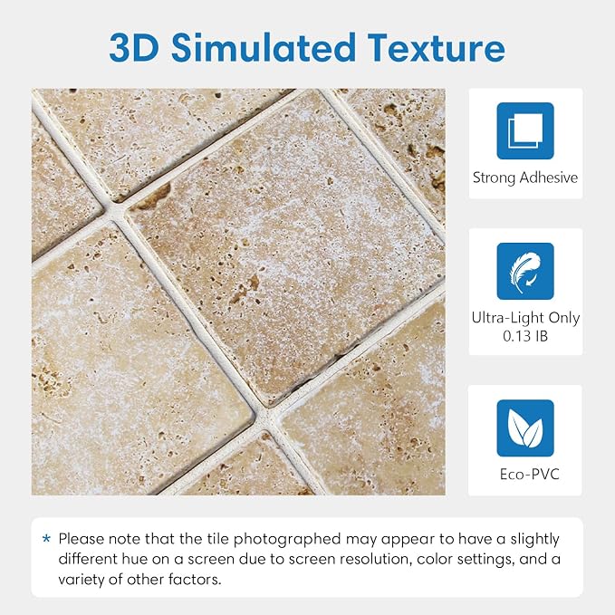 COMSTICKC Peel and Stick Faux Stone Wall Sticker Wall Panels, Not Real Stone - Image 3