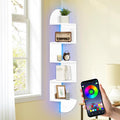 Corner Shelf Wall Mounted, 5 Tier Corner Bookshelf by Jasenlove