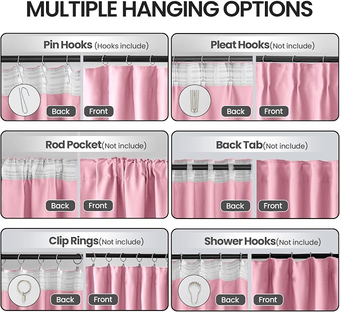 Toddler Teen Princess Curtains for Girls 2 Panels Set - Image 2