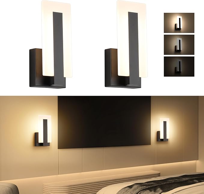 Joosenhouse Modern LED Wall Sconce Dimmable Wall Mounted Lamp Set of 2 - Image 8